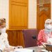Staf Khusus (Stafsus) Presiden Angkie Yudistia, di Kantor Wali Kota Surakarta, Kota Surakarta, Jawa Tengah (Jateng), Kamis (03/06/2021).