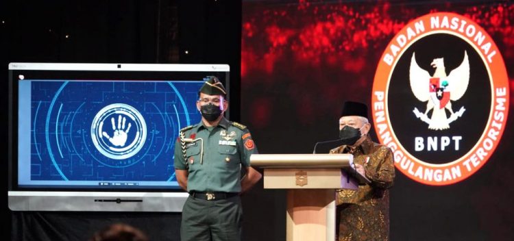 Wapres Ma’ruf Amin pada peluncuran RAN PE Tahun 2020-2024, Rabu (16/06/2021).