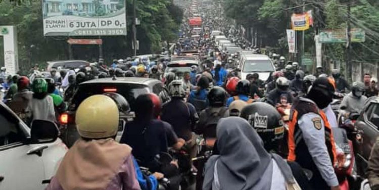Kemacetan di Pamulang/Warta Indonesia